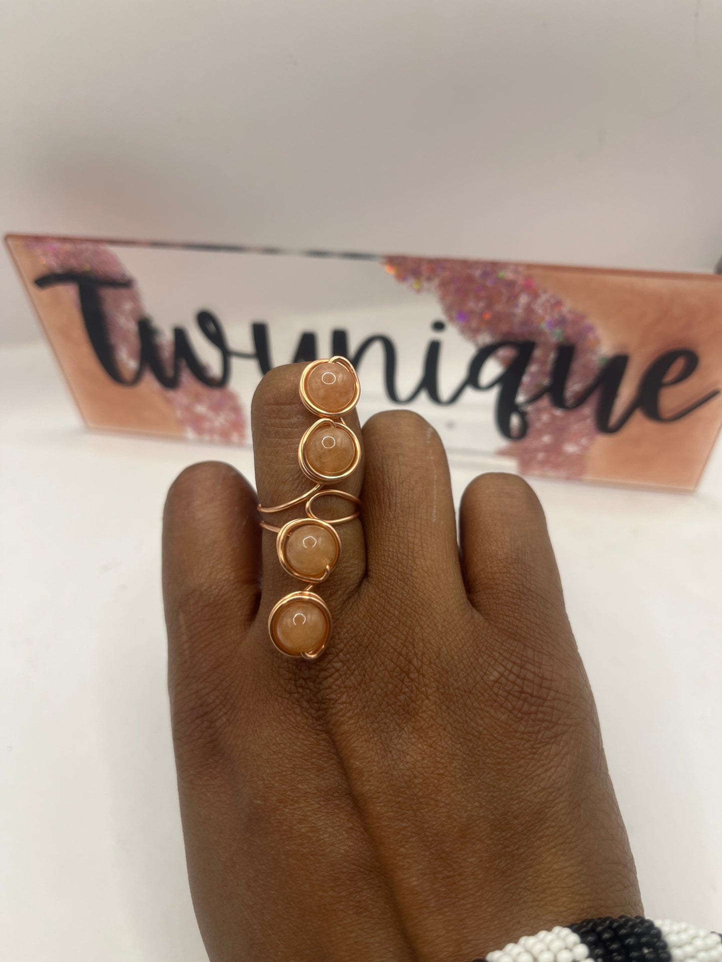 Peach moonstone